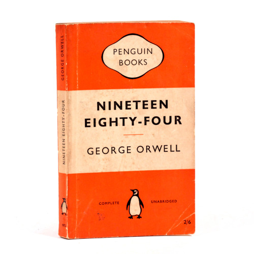 michaelmoonsbookshop:  Nineteen Eighty-Four George Orwell 1949Vintage Penguin paperback edition 1954/55