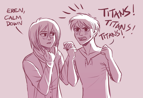 drinkyourfuckingmilk:levi and mikasa need to write a book titled “how to calm your titan-craze