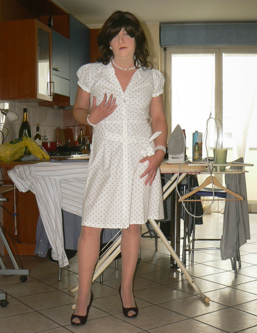 me, ironing tgirl 5-10I think many people would like to have a “housewife” tgirl &hellip