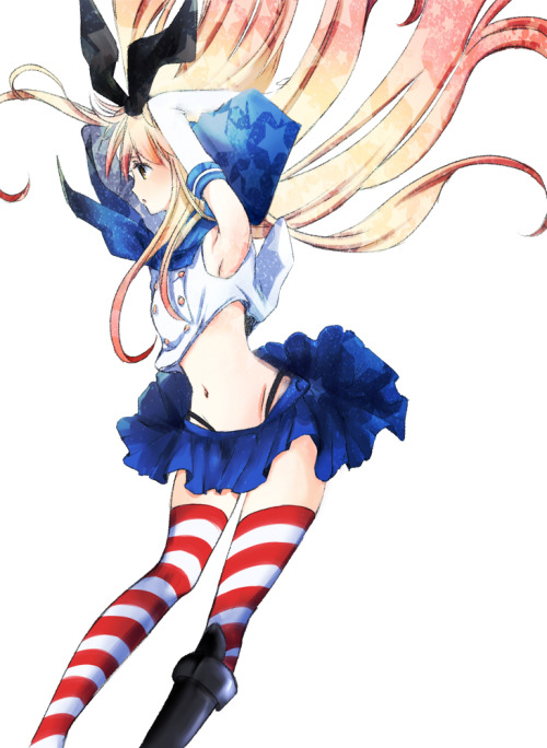 yousing:  (via  【二次・ZIP】ニーソ美少女の画像が自然と集まるスレ | 桃色虹画像 ) 