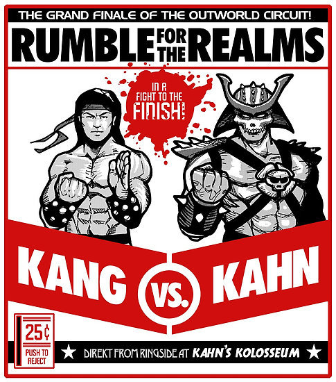 devinthewhite:  In the right corner, wearing the black trunks: The Shaolin Super-Star,Liu Kang! Let’s Get Ready to Kombat! by ninjaink.  I root for Shao Kahn all the way. I seriously hate Liu Kang.