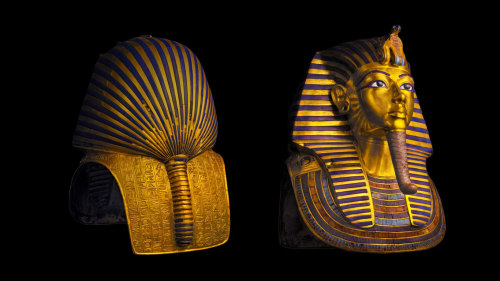 awesomepharoah:Gold Mask of Tutankhamun, ca. 1323 B.C.E, 18th Dynasty, New Kingdom “This 