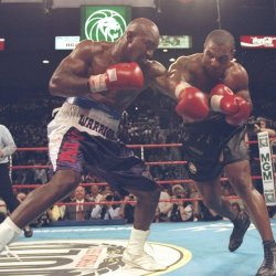 boxingsgreatest:  Evander “Real Deal&ldquo; Holyfield Vs &rdquo;Iron&ldquo; Mike Tyson II Las Vegas, Nevada 6/28/97