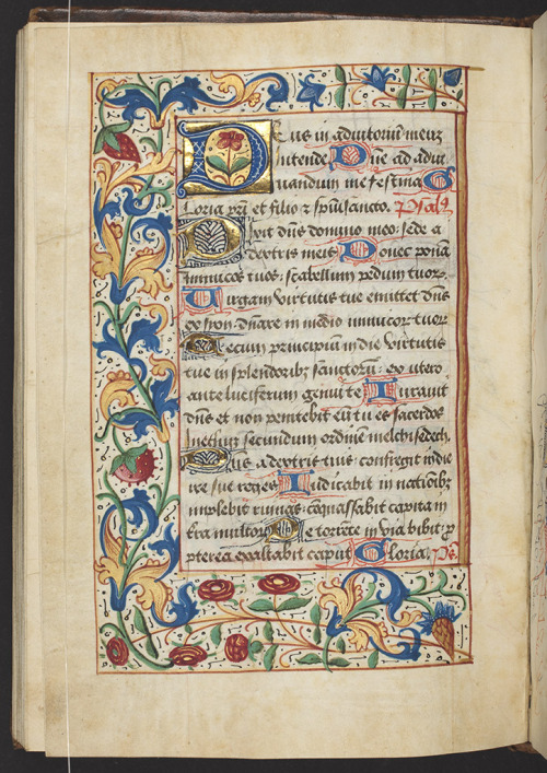 manuscriptjourneys: Book of Hours, Use of Carmel, f.66v (157 x 110 mm), ca.1511, Alexander Turnbull 