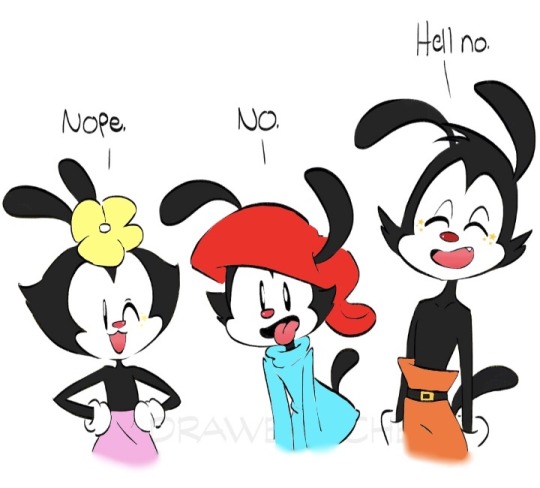 Hi! I hope you don’t mind, but I actually colored one of your drawings! I’ve never actually colored before, so I know it’s well…I know it’s not the best, but I hope you enjoy it anyways!(Btw, I know Yakko’s nose is a bit darker than Dot’s