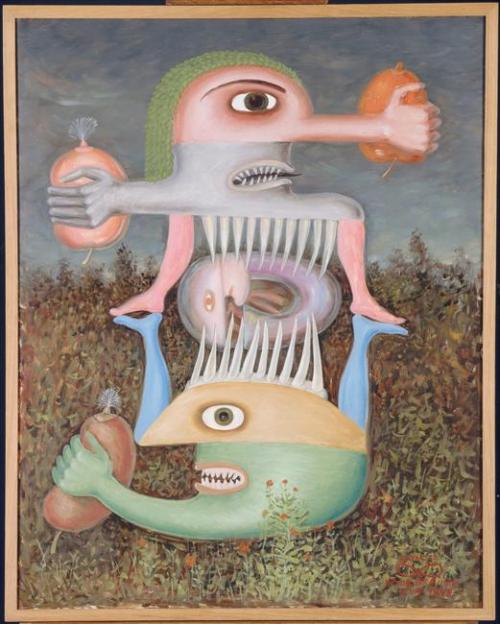 artist-brauner: Totem of Blessed Subjectivity II, 1948, Victor Brauner Medium: oil