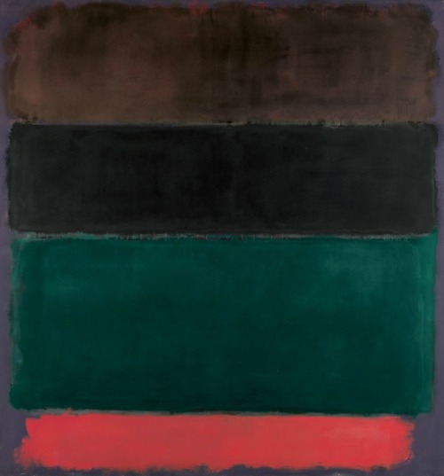 Untitled (Red-Brown, Black, Green, Red), 1962, Mark RothkoMedium: oil