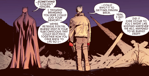 escaped-ocelot: Batman and Robin #020 and think about how sensitive Jason was trying to be at the be