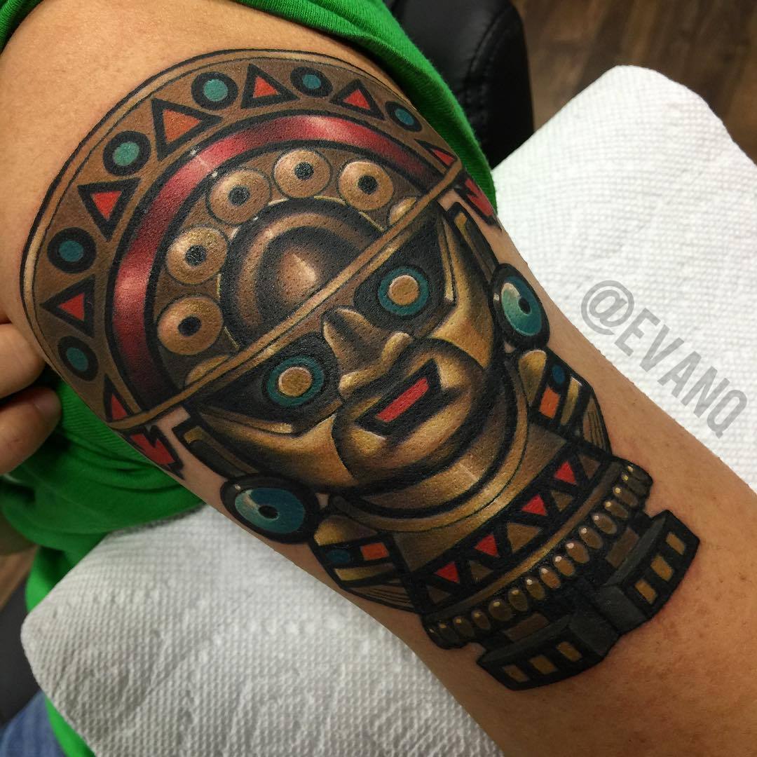Tumi Knife Tattoo Design   AZTEC TATTOOS  Warvox Aztec Mayan Inca Tattoo  Designs
