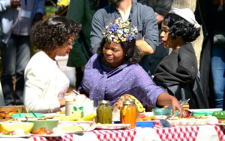 blackfemmerealness:  monaedroid:    Janelle Monáe ~ Octavia Spencer ~ Taraji P.