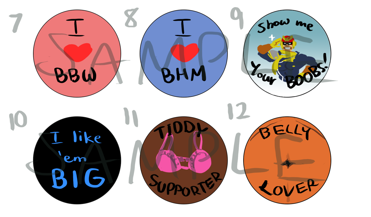 tubbertons: tubbertons: I’ve come up with quite a few button/pin designs but I’ll