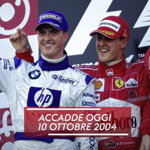 🗓 ACCADDE OGGI: #10 Ottobre 2004
➖
🏆 MICHAEL SCHUMACHER vince il GP del Giappone
➖
📊 13^ vittoria in stagione per il tedesco
🔝 È il primo pilota a riuscirci
https://www.instagram.com/p/CU2K5PsNcl60dkEJWJpa7fOe58LKhfQ_Zm4SHY0/?utm_medium=tumblr