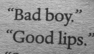 goldenfreestyle:  +Bad boy. - Good lips. 