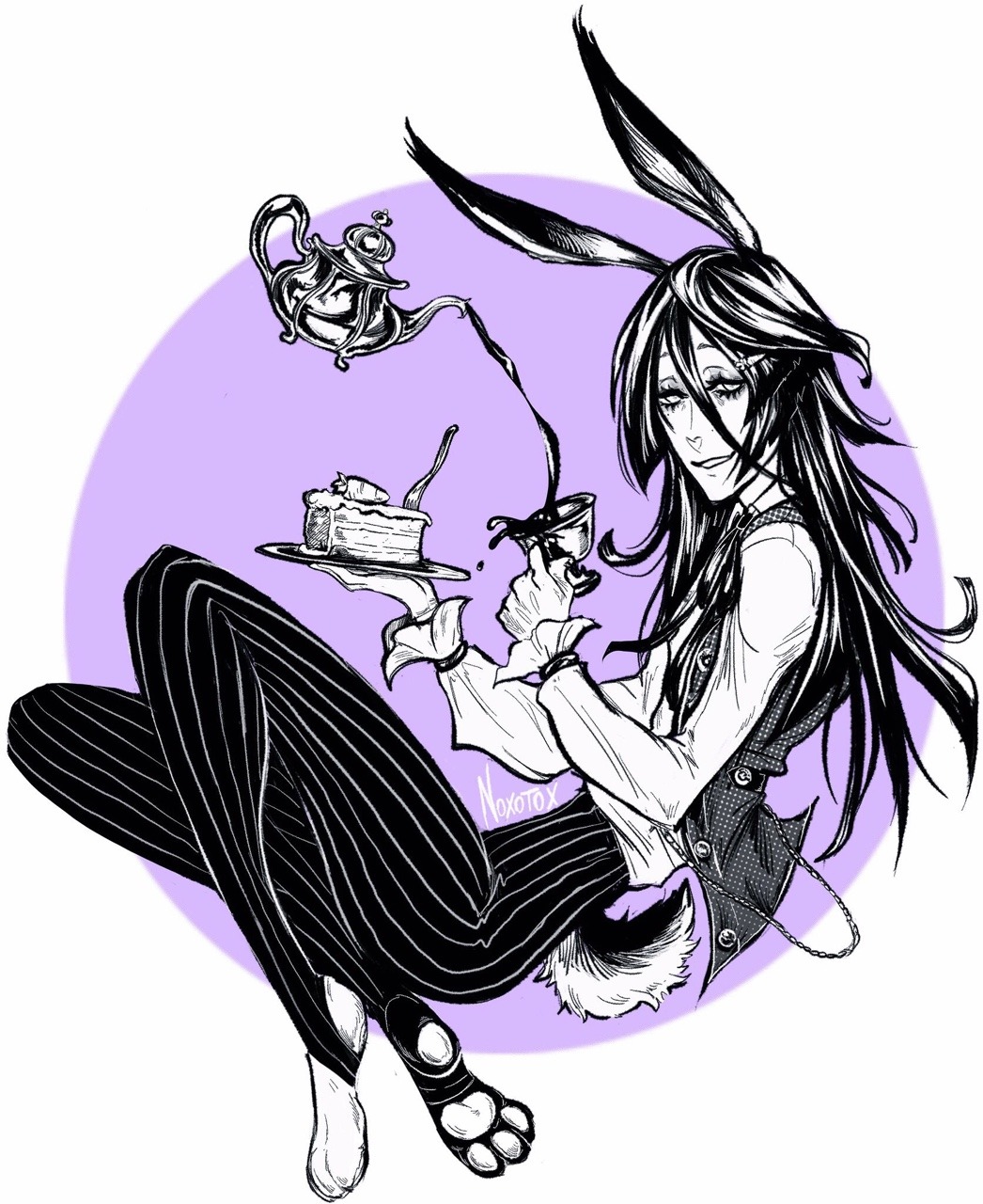 noxotox:  inktober 3: Boo, the spotted rabbit 