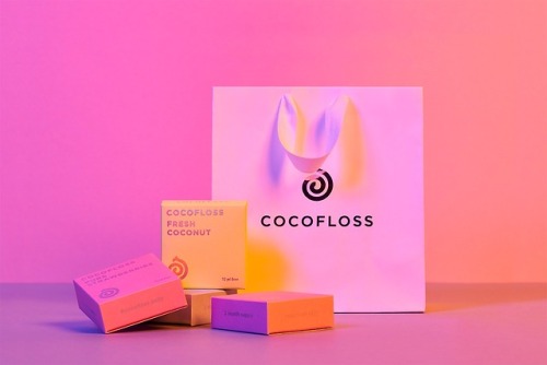 Fancy dental floss brand package design by Anagrama 
