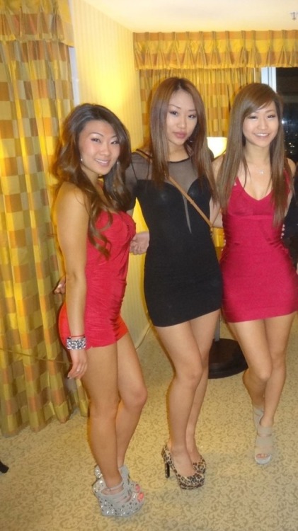 Asian girls are miles ahead at the hot-club-slut thing. White girls, step up your game! ;)