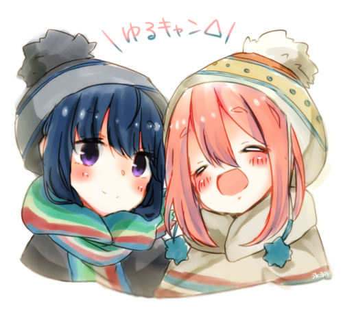 ✧･ﾟ: *✧ Two happy campers ✧ *:･ﾟ✧♡  Characters ♡ : Rin Shima ♥ Nadeshiko Kagamihara♢  Anime ♢ : Yuru