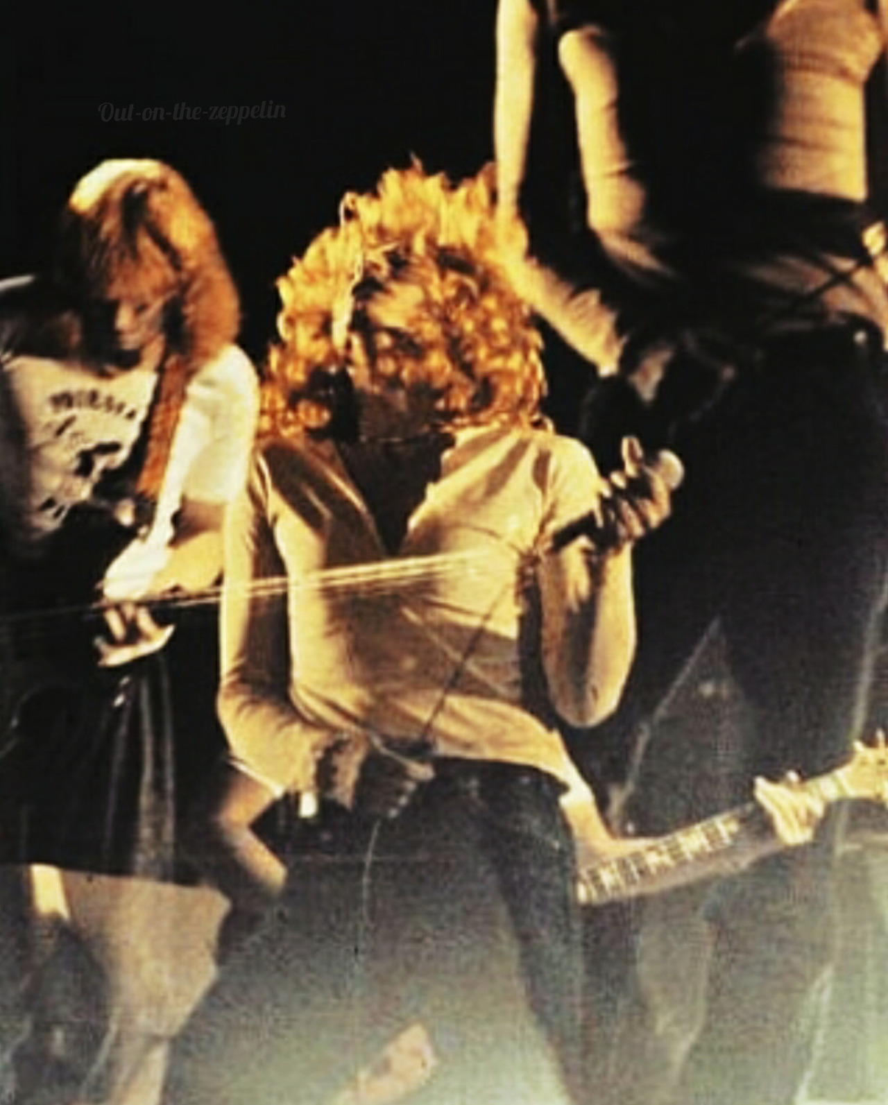 Led Zeppelin at the Falkoner theater, Copenhagen, Denmark. July 24, 1979.  This was the first (rehearsal) show of 1979 and the... –  @out-on-the-zeppelin on Tumblr