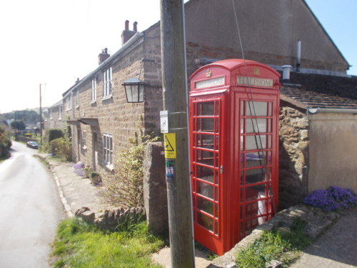 Red telephone box, Eype