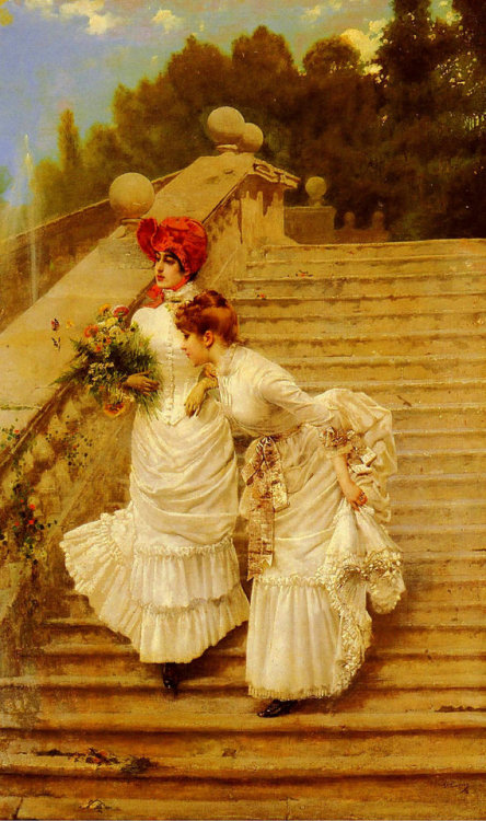 Vittorio Matteo Corcos - The Rendezvous (1888)