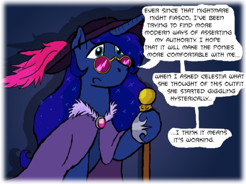 fromthedeskofmayormare:  Soundtrack  (WARNING: Language, lots and lots of language. Also, swearwords.)   x3! She looks good in that actually~ :3