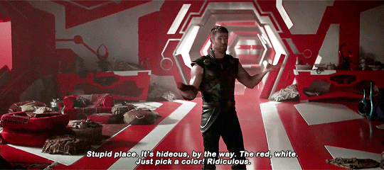 thorduna: spacefloozy:   marveladdicts: Thor Odinson, part-time interior decorator.