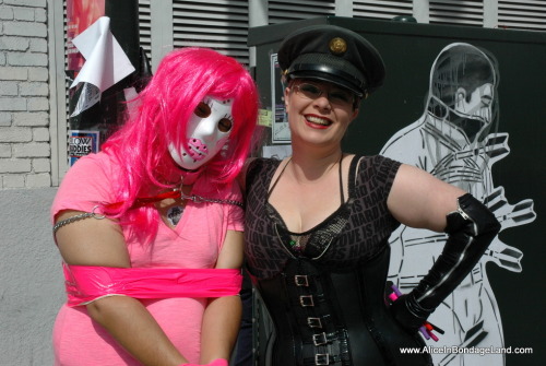 I’m making my sissy into a pretty princess in front of thousands of people in public at the Folsom Street Fair in San Francisco.http://www.aliceinbondageland.com