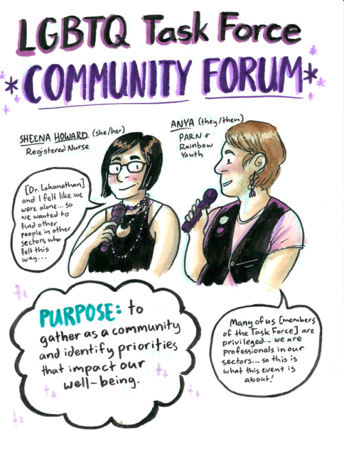 Yesterday I had the joy of doing some Live Drawing documentation of Peterborough’s LGBTQ+ Task Force