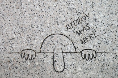 steve-rogers-new-york: “Kilroy Was Here”Want a cultural reference that Steve and Bucky w