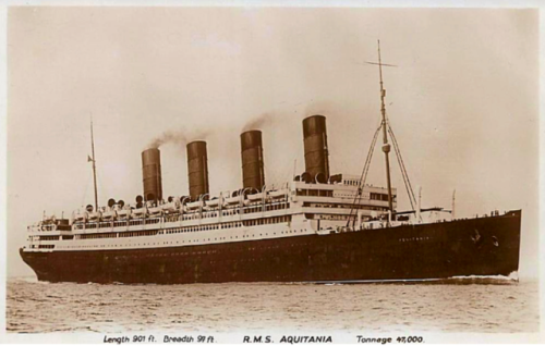 pale-hands-i-love:Rudy & Natacha on-board the R.M.S. Aquitania in 1923 - Below some interior sho