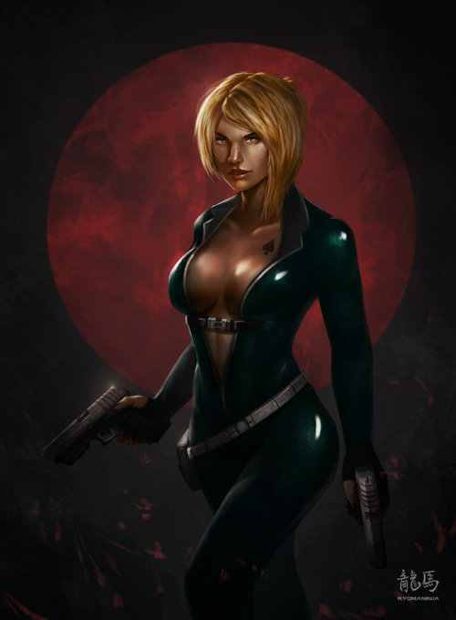 fantasy-scifi:  Moonlight Spadesby RyomaNinja