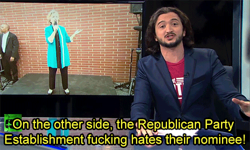 redactivist:  Redacted Tonight with Lee Camp [#99]  “We now have a system where the Republican is just a reality show corporatist and the Democrat is an Oligarch Republican. Even, self-proclaimed evilest man alive, Charles Koch, even he said he might