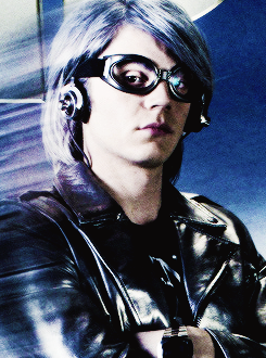 theironman:  Aaron Johnson as Quicksilver in The Avengers Age of Ultron. Evan Peters