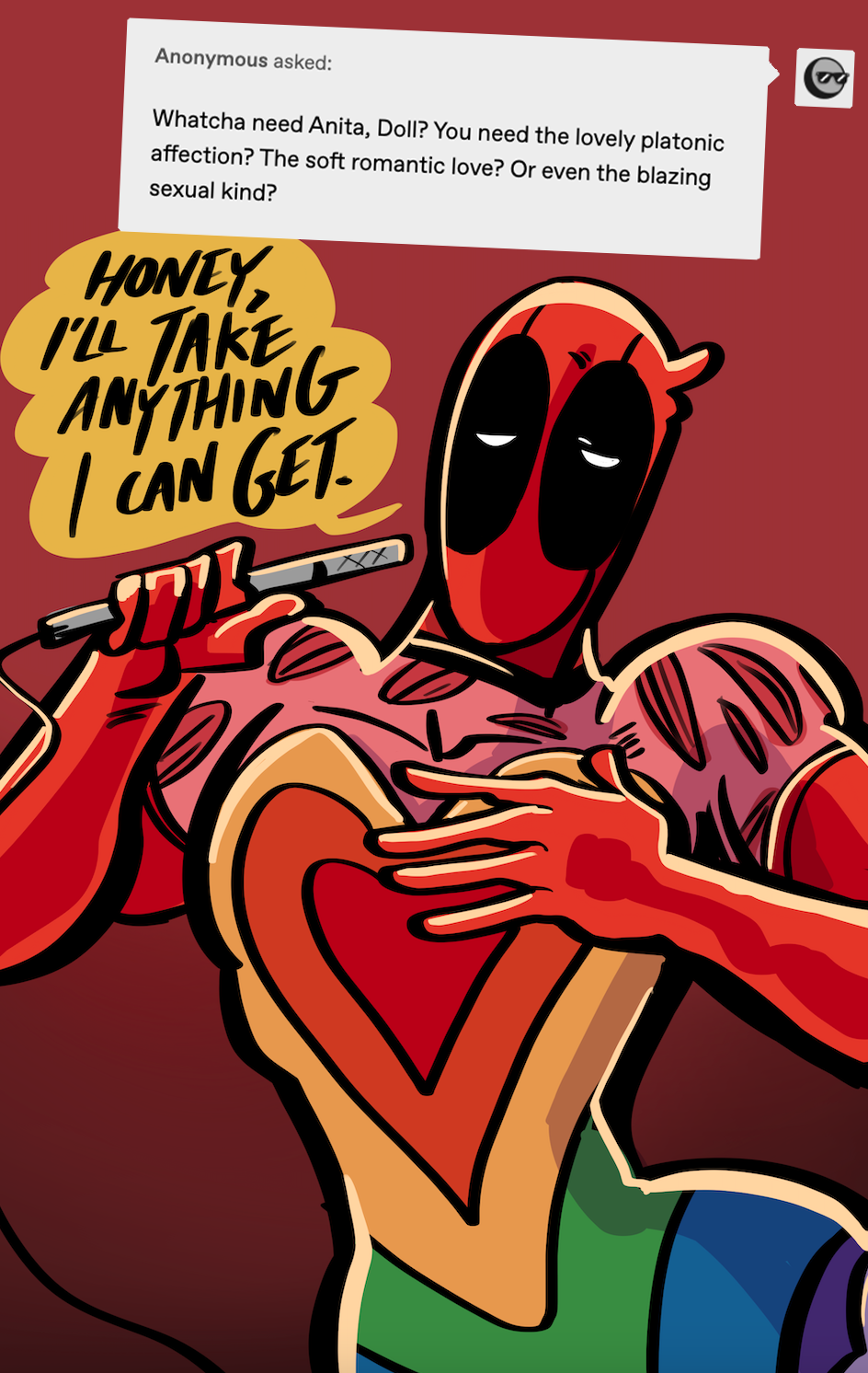 Ask Wade Wilson and Peter Parker!