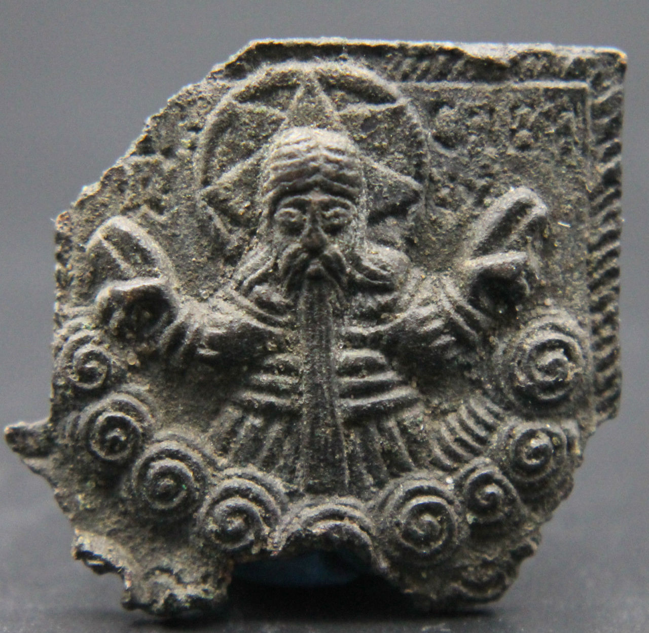 electroneon1:Unique Medieval period Christian Orhodox pendant, depicting Saint Sava