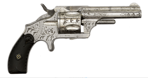 Factory engraved Merwin Hulbert single action revolver, late 19th century.