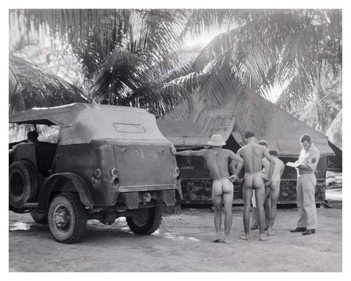 rear ends of women and men