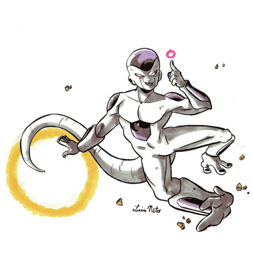For Day 3 of Inktober 2019, I drew Frieza. Hope ya like it! :D