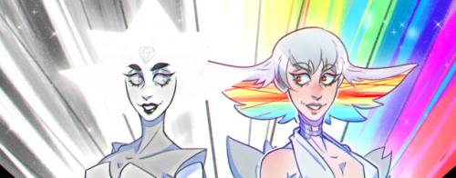 I just like the idea that Ragyo Kiryuin combines the whole rainbow, but White Diamond is the embodim