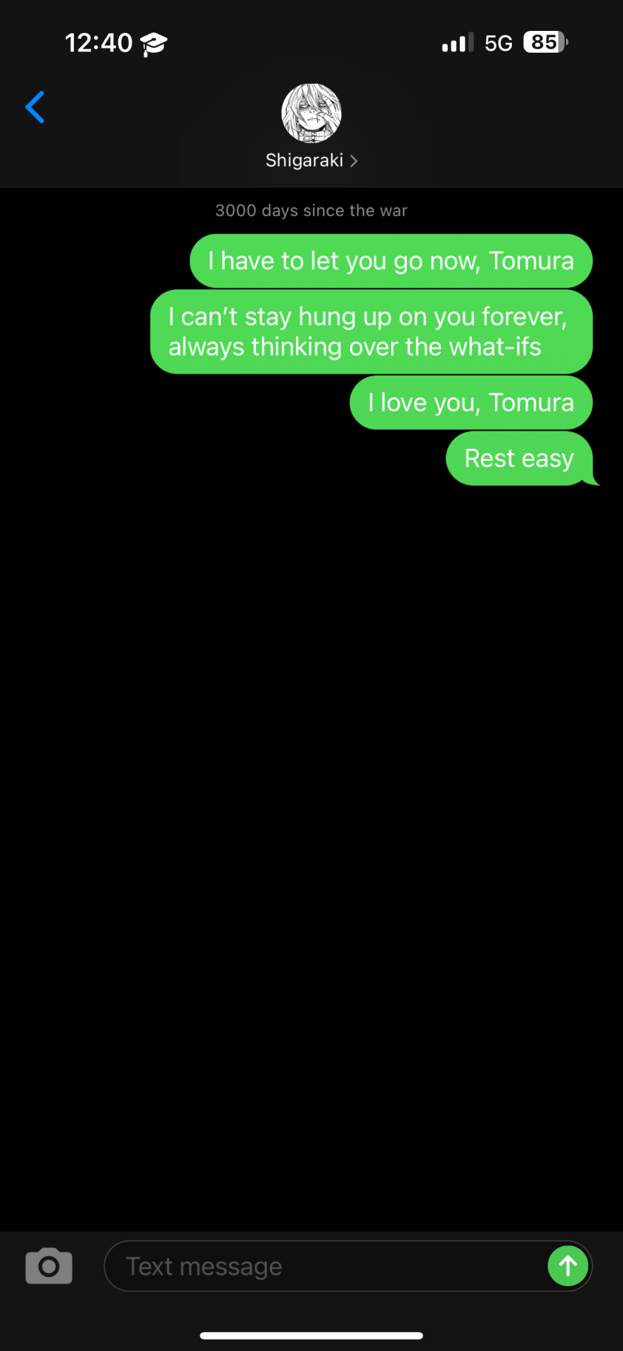 Tomura Shigaraki Days Since The War