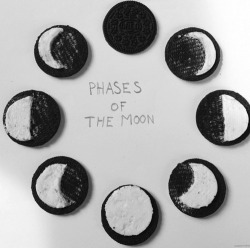Las fases de la luna en galletas