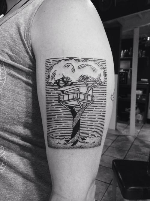 Sex fuckyeahtattoos:  My treehouse tattoo by pictures