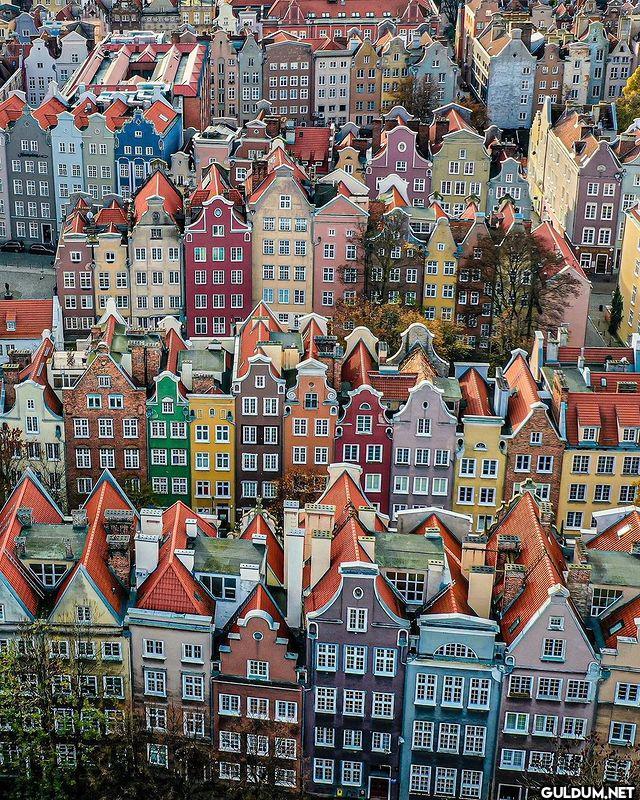 Colourful European houses...