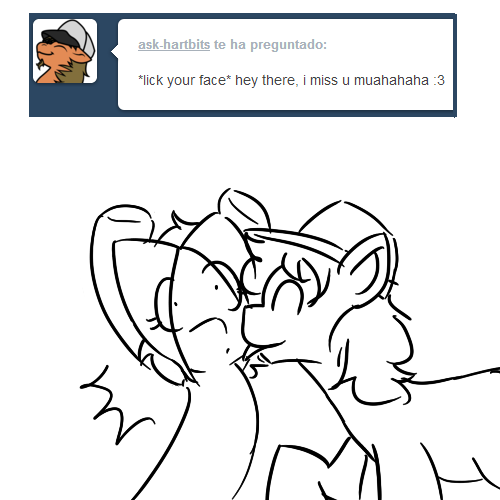 ask-ponyghost:  What a way to say “hi” -///- Roasty Toast  Hartbits  Teehee!