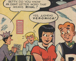 From Archie’s Pal Jughead #97 (1959) - Australian edition. #bughead#jughead jones#betty cooper#archie andrews#veronica lodge#old comics#comics cover #archies pal jughead  #bughead high school #bughead diner#bughead language#bughead mad