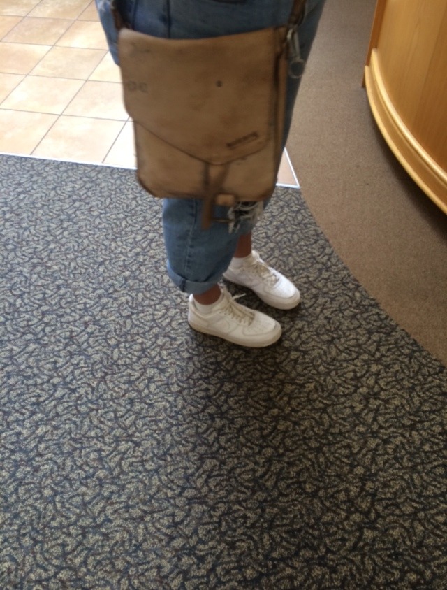 u and ur little white sneakers