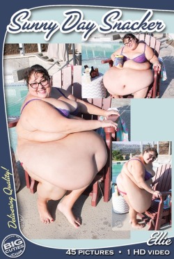 bigcutieellie: In my latest update I am a snacking in the sun! There is nothing better than stripping down and warming up all my jiggly bits with some rays! Thank goodness for specially made super size goddess size furniture because my fat self would