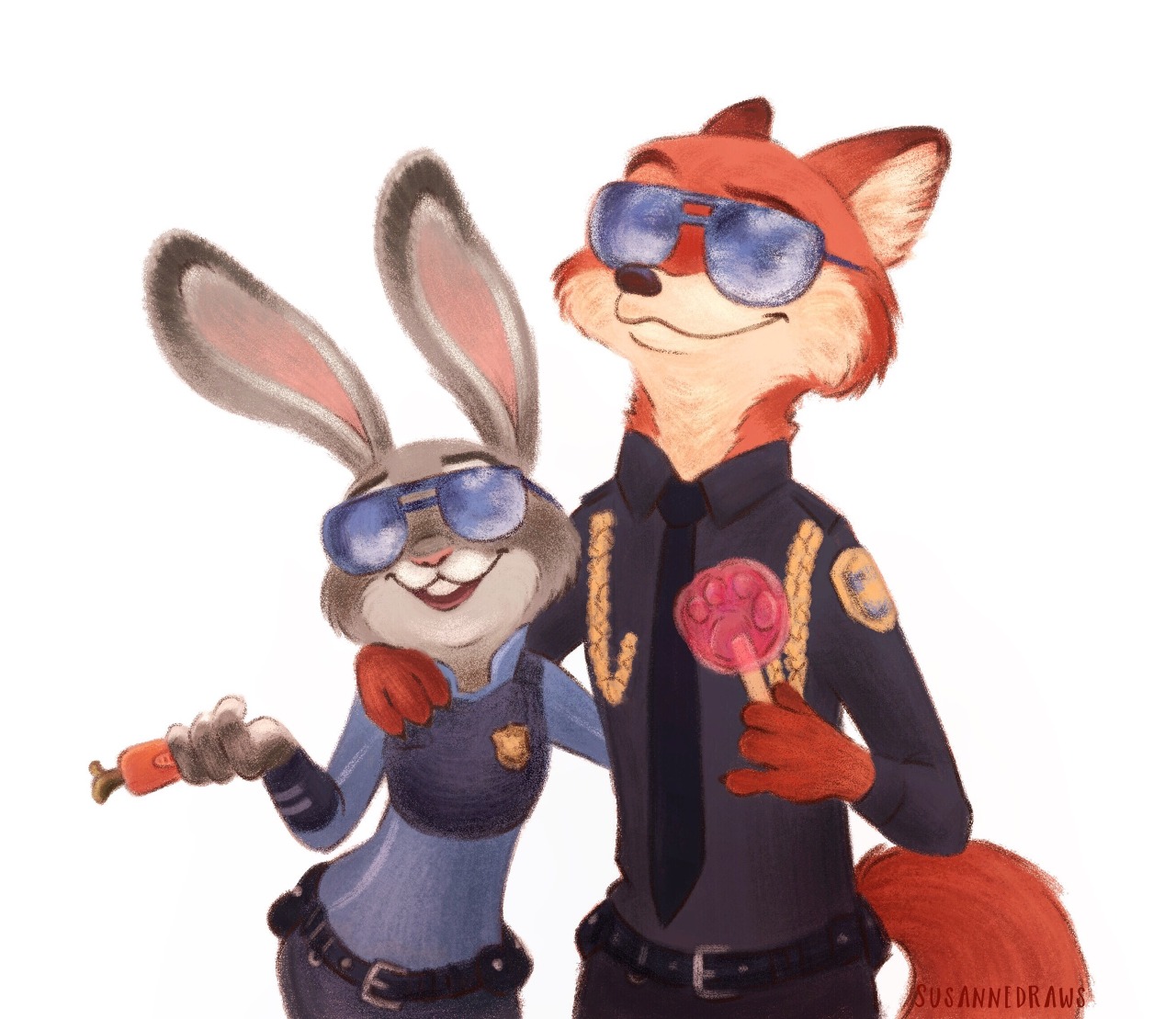 susannedraws:  Good cop/bad cop dream team 🐾 