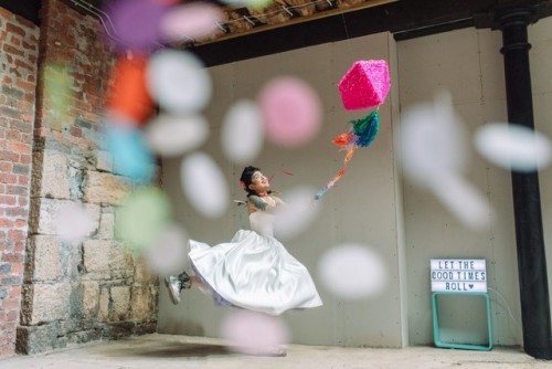 girls-can-get-married: Spectacular Colourfest wedding inspiration at the Engine Works Glasgow - Mod