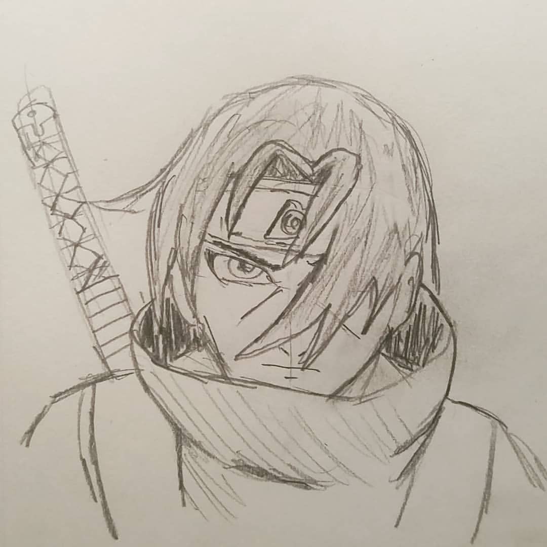 Drawing Itachi Uchiha by MitskuniHatake6425